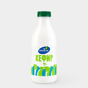 Кефир 1% «Зеленый луг», 750 г