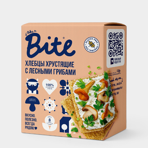 Хлебцы «Take a Bitey» хрустящие кукурузно-рисовые с лесными грибами, 100 г Хлебцы «Take a Bitey» хрустящие кукурузно-рисовые с лесными грибами, 100 г
