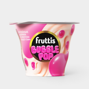 Йогурт 4.4% «Fruttis» со вкусом бабл-гам и желейными шариками, 180 г Йогурт 4.4% «Fruttis» со вкусом бабл-гам и желейными шариками, 180 г