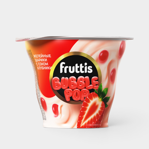 Йогурт 4.4% «Fruttis» со вкусом клубники и желейными шариками, 180 г