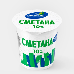 Сметана 10% «Зеленый луг», 300 г Сметана 10% «Зеленый луг», 300 г