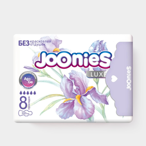 Гигиенические прокладки «JOONIES LUXE» Ночные, 8 шт Гигиенические прокладки «JOONIES LUXE» Ночные, 8 шт