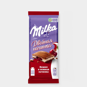 Шоколад молочный «Milka» вишня и нежная начинка, 80 г Шоколад молочный «Milka» вишня и нежная начинка, 80 г