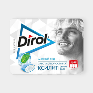 Жевательная резинка «DIROL X-Fresh» Мятный лёд, 16 г Жевательная резинка «DIROL X-Fresh» Мятный лёд, 16 г