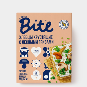 Хлебцы «Take a Bitey» хрустящие кукурузно-рисовые с лесными грибами, 100 г Хлебцы «Take a Bitey» хрустящие кукурузно-рисовые с лесными грибами, 100 г