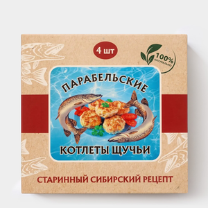Котлеты из щуки «Парабельские», 328 г Котлеты из щуки «Парабельские», 328 г