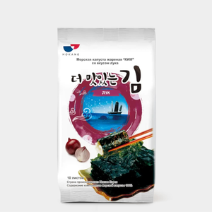 Морская капуста нори «Hokang» жареная «КИМ» со вкусом лука, 5 г Морская капуста нори «Hokang» жареная «КИМ» со вкусом лука, 5 г
