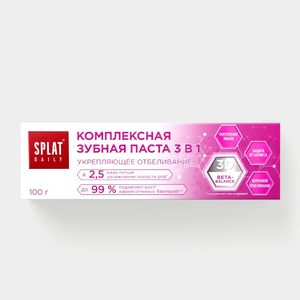Зубная паста «Splat daily» Укрепляющее отбеливание, 100 г Зубная паста «Splat daily» Укрепляющее отбеливание, 100 г