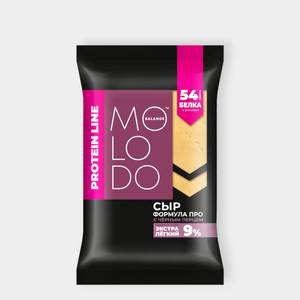 Сыр 20% «Molodo balance» с черным перцем, 180 г Сыр 20% «Molodo balance» с черным перцем, 180 г