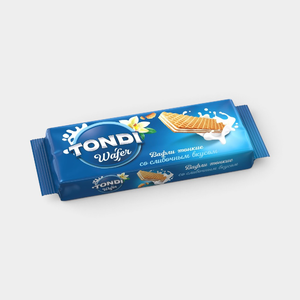 Вафли «Tondi» со сливочным вкусом, 167 г Вафли «Tondi» со сливочным вкусом, 167 г