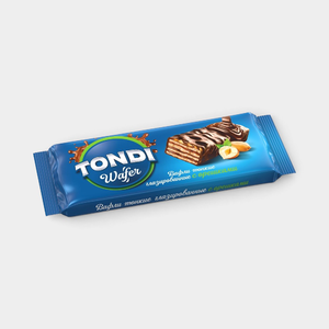 Вафли «Tondi» глазированные с орешками, 138 г Вафли «Tondi» глазированные с орешками, 138 г