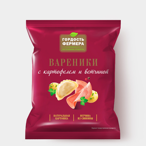 Вареники «Гордость фермера» с картофелем и ветчиной, 720 г Вареники «Гордость фермера» с картофелем и ветчиной, 720 г