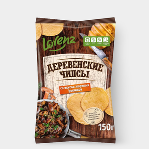 Чипсы «Lorenz» Деревенские со вкусом жареных рыжиков, 150 г Чипсы «Lorenz» Деревенские со вкусом жареных рыжиков, 150 г