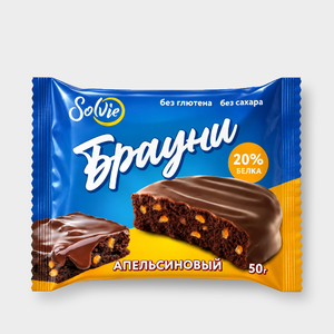Брауни «Solvie» Апельсиновый, 50 г Брауни «Solvie» Апельсиновый, 50 г