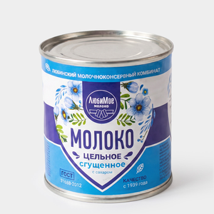Молоко цельное сгущенное 8.5% с сахаром, 380 г