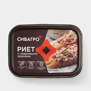 Риет «Сибагро» с кедровыми орехами, 150 г Риет «Сибагро» с кедровыми орехами, 150 г