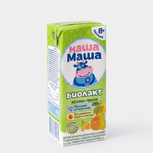 Биолакт 2.8% «Наша Маша» яблоко-груша, 200 г Биолакт 2.8% «Наша Маша» яблоко-груша, 200 г