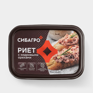 Риет «Сибагро» с кедровыми орехами, 150 г Риет «Сибагро» с кедровыми орехами, 150 г
