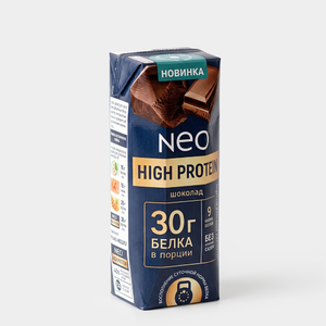 Коктейль молочный 0.9% «Neo» HIGH PROTEIN Шоколад, 260 г Коктейль молочный 0.9% «Neo» HIGH PROTEIN Шоколад, 260 г