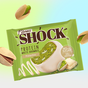 Брауни «FitnesSHOCK» «Белый шоколад и фисташка», 50 г