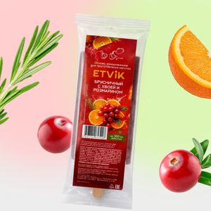 Основа для напитка замороженная «ETVIK» Брусничный с хвоёй и розмарином, 55 г