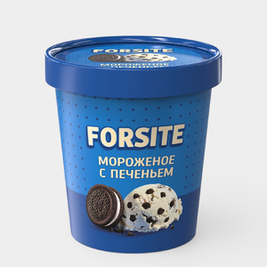 Пломбир «Forsite» сливочный с кусочками печенья, 260 г Пломбир «Forsite» сливочный с кусочками печенья, 260 г