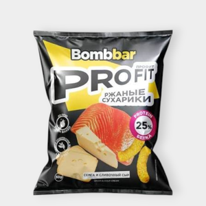 Сухарики протеиновые «Bombbar» Семга с сыром, 50 г Сухарики протеиновые «Bombbar» Семга с сыром, 50 г
