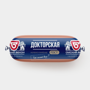 Колбаса «Омский бекон» Докторская ГОСТ, 450 г