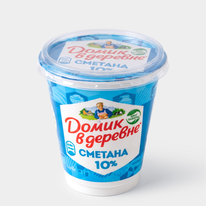 Сметана 10% «Домик в деревне», 300 г Сметана 10% «Домик в деревне», 300 г