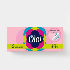 Тампоны «Ola!» Супер, 16 шт, 50 г