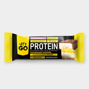 Сырок творожный 5% «LetsGo» Лимонный чизкейк, 40 г Сырок творожный 5% «LetsGo» Лимонный чизкейк, 40 г