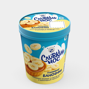 Пломбир «Сливкин нос» со вкусом Баноффи, 270 г