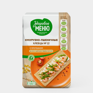 Хлебцы «Здоровое меню» кукурузно-пшеничные, 100 г Хлебцы «Здоровое меню» кукурузно-пшеничные, 100 г