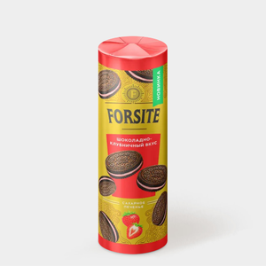Печенье «Forsite» с шоколадно-клубничным вкусом, 220 г Печенье «Forsite» с шоколадно-клубничным вкусом, 220 г