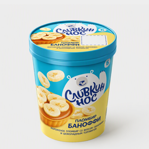 Пломбир «Сливкин нос» со вкусом Баноффи, 270 г