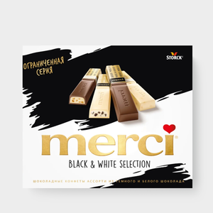 Конфеты шоколадные «Merci» Black&White, 240 г Конфеты шоколадные «Merci» Black&White, 240 г