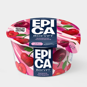 Йогурт 4.8% «Epica» вишня-черешня, 130 г