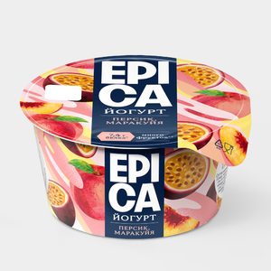 Йогурт 5% «Epica» Персик-маракуйя, 130 г Йогурт 5% «Epica» Персик-маракуйя, 130 г