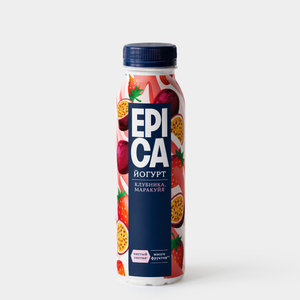 Йогурт питьевой 2.5% «Epica» клубника и маракуйя, 260 г Йогурт питьевой 2.5% «Epica» клубника и маракуйя, 260 г