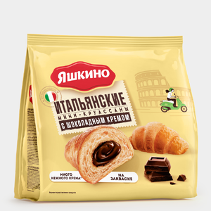 Мини-круассаны «Яшкино» с шоколадным кремом, 180 г Мини-круассаны «Яшкино» с шоколадным кремом, 180 г