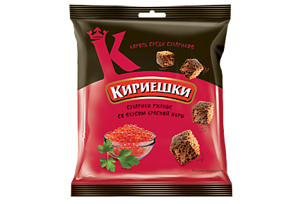 Сухарики «Кириешки» со вкусом красной икры, 40 г