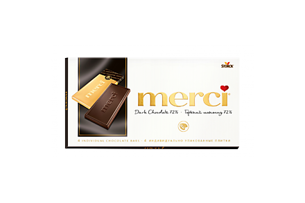 Шоколад «Merci» горький 72%, 100 г