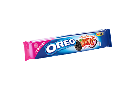 Печенье «Oreo» с какао и начинкой со вкусом клубники, 95 г