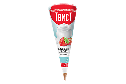 Мороженое «Твист» Клубника и йогурт, 73 г