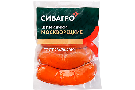 Шпикачки «Сибагро» Москворецкие ГОСТ, 400 г