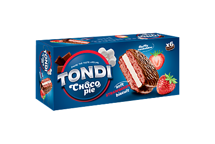 Choco Pie «Tondi» Клубничный, 180 г