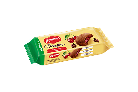 Печенье «Яшкино» шоколадный с вишней, 165 г
