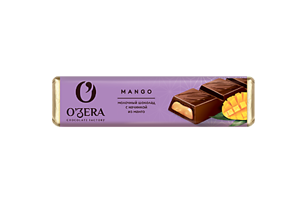 Шоколад молочный «O'Zera» с начинкой из манго, 50 г