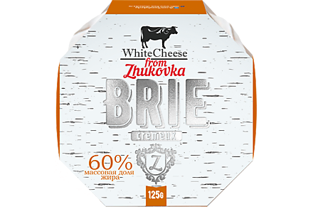 Сыр 60% «White Cheese From Zhukovka» Бри с плесенью, 125 г
