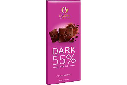 Шоколад горький «O'Zera» Dark 55%, 90 г